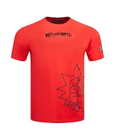 Freeze Max Men's Red Rick and Morty 90s Rave Rickvival T-Shirt