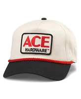 American Needle Men's Natural/Black Ace Hardware Roscoe Adjustable Hat