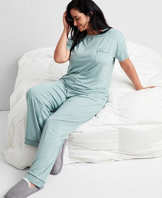 State of Day Women's 2-Pc. Fluid Knit Pajamas Set, Created for Macy's