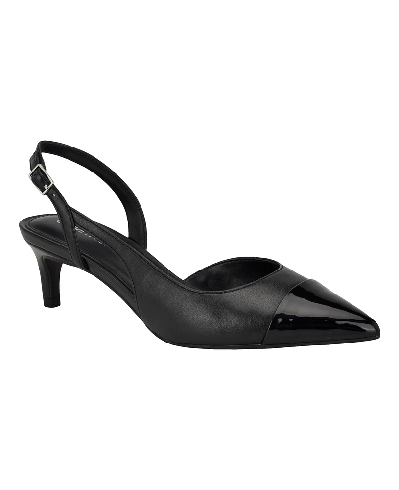 Calvin Klein Women's Dasta Kitten Heel Slingback Pumps