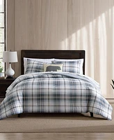 Eddie Bauer Alder Plaid Reversible 3 Piece Comforter Set, King