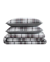 Eddie Bauer Alder Plaid Reversible 3 Piece Quilt Set, King