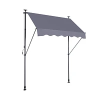 Streamdale Furniture 78" Manual Retractable Outdoor Sun Shade Awning