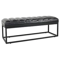 Metal Base Upholstered Bench For Bedroom For Entryway