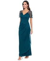 Xscape Petite Embellished Chiffon Gown