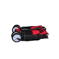 Streamdale Furniture Folding Station Wagon Garden Shopping Atv With Back Frame And Retractable Handle