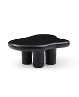 Streamdale Furniture Cute Cloud Coffee Table For Living Room, Black, 35.4 3"