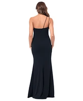 Xscape Women's Asymmetric One-Shoulder Slit Gown