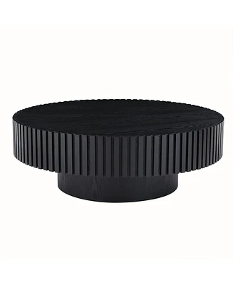 Modern Black Wood Coffee Table For Small Spaces
