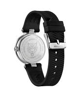 Plein Sport Women's Supernova Two Hand Quartz Black Silicone 34MM