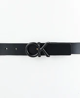 Calvin Klein Men's Ck Logo-Buckle Belt