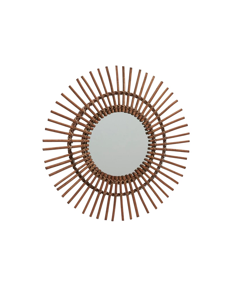Household Essentials Decorative Wall Mirror Pinwheel Design