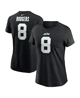 Nike Women's Aaron Rodgers Black New York Jets Name Number T-Shirt