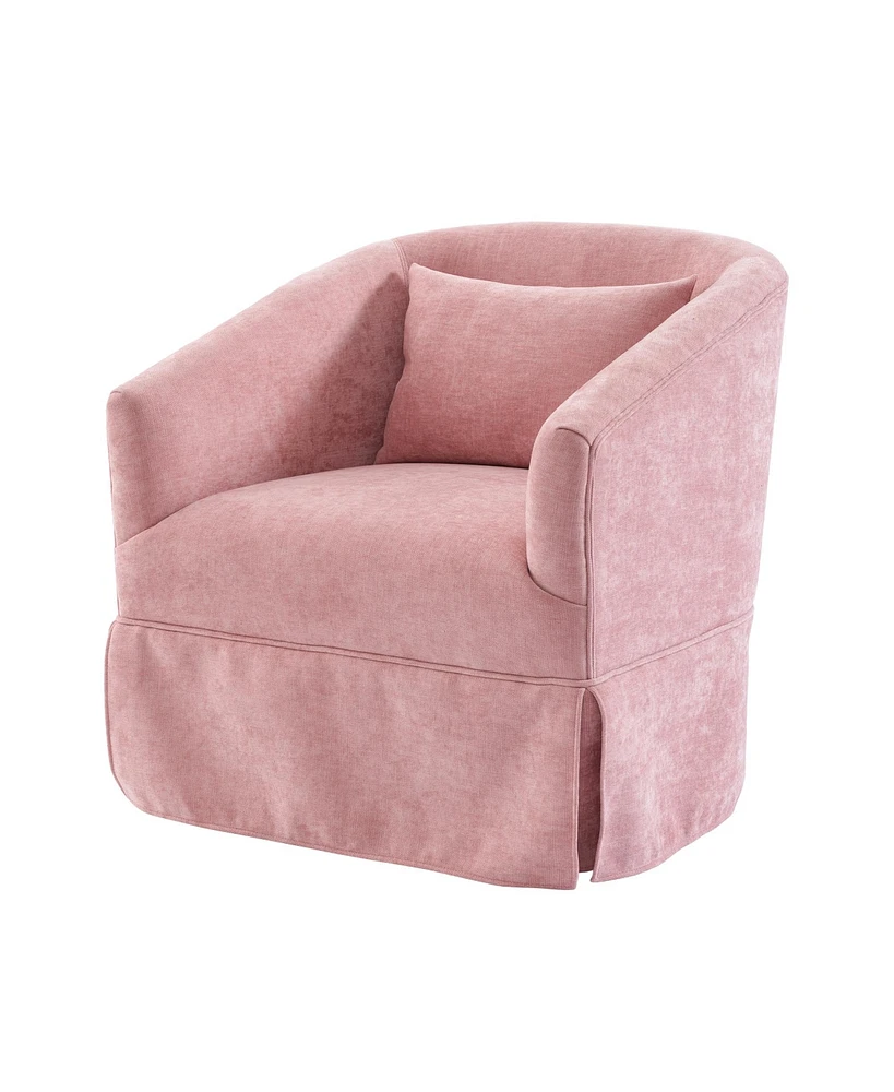 Streamdale Furniture Swivel Accent Armchair Linen Blend