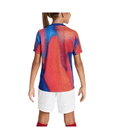 Nike Big Boys and Girls Red/Blue Usmnt 2024 Academy Pro Pre-Match Sponsor Top