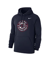 Nike Men's Navy UConn Huskies Back-To-Back Ncaa Men's Basketball National Champions Club Fleece Pullover Hoodie