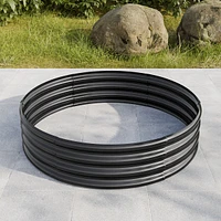 47.24x11.4" Tall Round Metal Garden Bed for Vegetables and Flowers