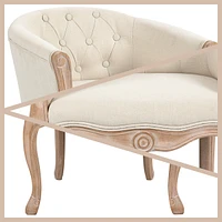 Streamdale Furniture French Country Accent Chair for Living Room, Beige