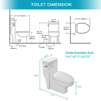 Ceramic One Piece Toilet
