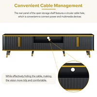 Simplie Fun White Media Console for TVs Up To 85"