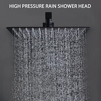 12 Inch Bathroom Rain Shower Combo Set With Hand Shower