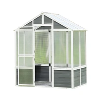 Streamdale Furniture Polycarbonate Greenhouse for Outdoor Plant Gardening