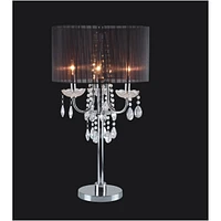 Streamdale Furniture 29.5"H /Chrome Crystal Inspired Table Lamp (1 Piece