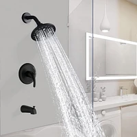 Streamdale Furniture Single Handle 5-Functions Shower Head Set With Tub Spout (Valve Included)