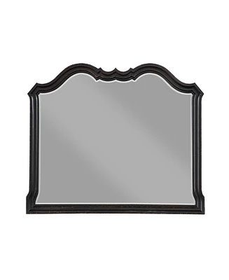 Streamdale Furniture Chelmsford Mirror, Black Antique Finish