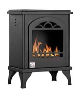 Simplie Fun Freestanding Ethanol Fireplace, 9.75" Heater