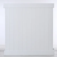 Streamdale Furniture Privacy Fence Panels 6FT.h X 6FT.w White Vinyl Full Set Of 2 Pcs