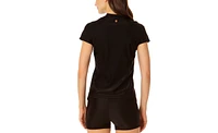 Coppersuit Women's Short Sleeve Zip Front Rashguard Top