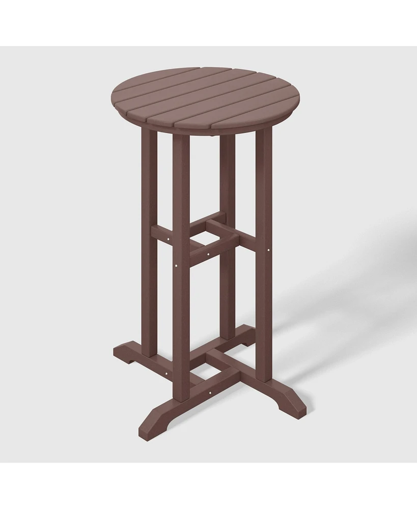37" Counter Height Round Outdoor Patio Bistro Bar Table