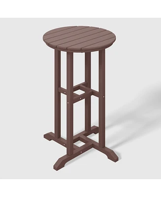 37" Counter Height Round Outdoor Patio Bistro Bar Table