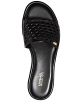 Michael Kors Women's Saylor Perforated Slide Sandals