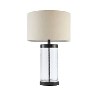 Streamdale Furniture Macon Glass Cylinder Table Lamp