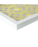 Streamdale Furniture Tuscan Tiles Distressed Yellow Medallion 3-Piece Wall Decor Set