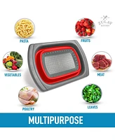 Zulay Kitchen Collapsible Colander With Extendable Handles