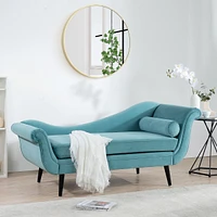 Simplie Fun Chaise Lounge With Scroll Arms Ii