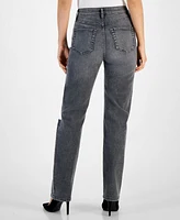 I.n.c. International Concepts Women's High-Rise Distress Jeans, Created for Macy's