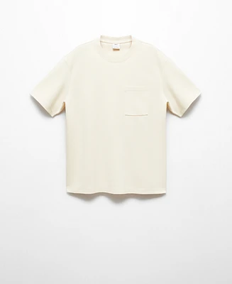 Mango Men's Short Sleeved Pocket Detail T-Shirt