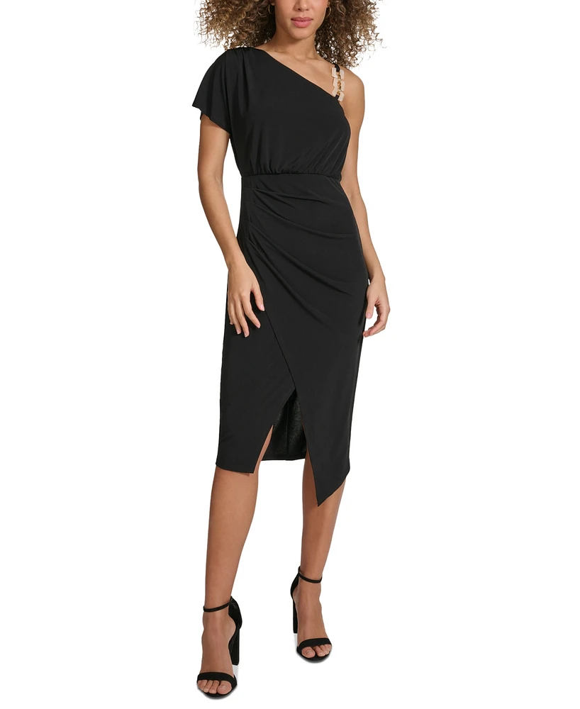 Siena Women's One-Shoulder Midi Dress