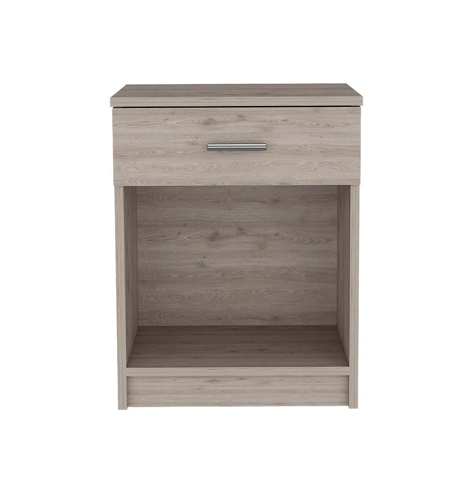 Simplie Fun Nightstand Coco, Single Drawer, Lower Shelf