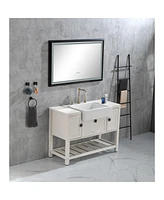 24" L X 19" W With White Sink Vanity Sinks Farmhouse/Apron Front