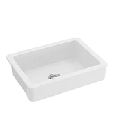 Simplie Fun 24" L X 19" W With White Sink Vanity Sinks Farmhouse/Apron Front