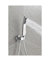 Luxury Wall-Mounted Rain Mixer Shower Set