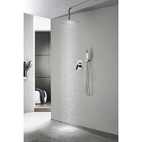Ceiling Mounted Shower System Combo Set With Handheld And 16" Shower Head 001