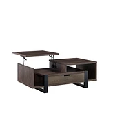 Streamdale Furniture Coffee Table Walnut Oak Black