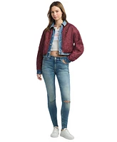 Tommy Jeans Women's Cotton Quilted Reversible Denim Jacket