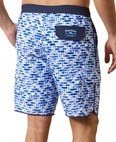 Tommy Bahama Men's Baja Printed Drawstring 9" Swim Trunks